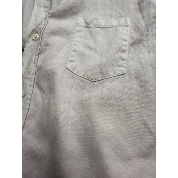 Frank & Eileen Mary Pink Dip Dye Ombre Shirtdress M 100% Cotton Italy - Picture 11 of 13